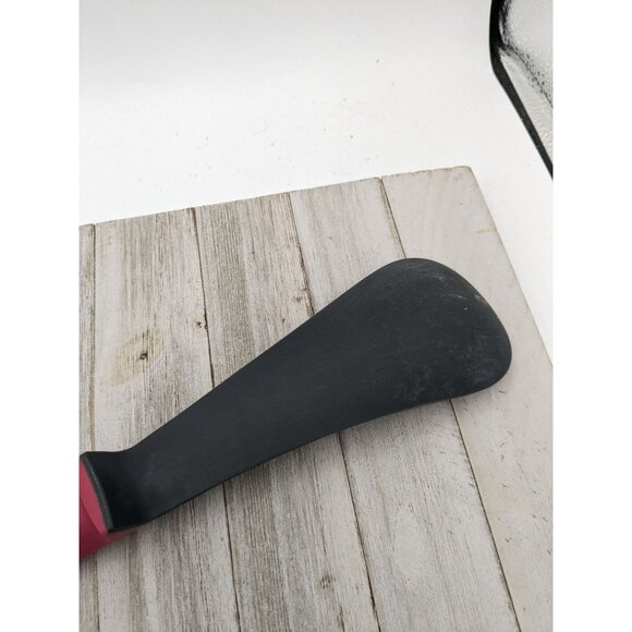 Joseph Joseph Black Silicone Solid Spoon Server Pinkish Handle - Picture 5 of 8